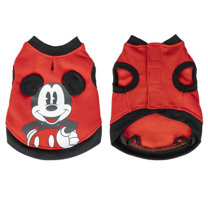 Cerdá Sudadera para Perro Mickey Cotton Brushed Rojo Talla XXS 4