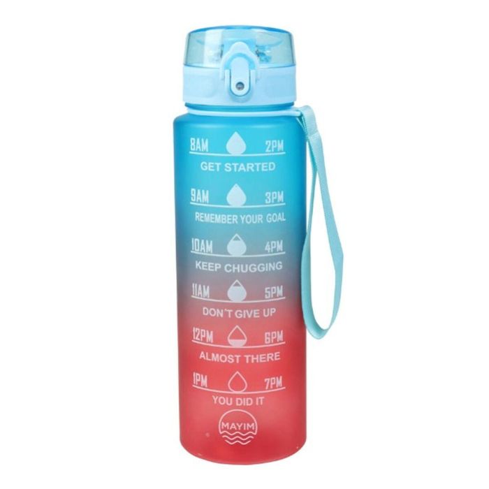 Botella de Agua EDM Azul Rojo Degradado 1 L 8 x 8 x 26 cm Deportiva 0 Botella de Agua EDM Azul Rojo Degradado 1 L 8 x 8 x 26 cm Deportiva 0