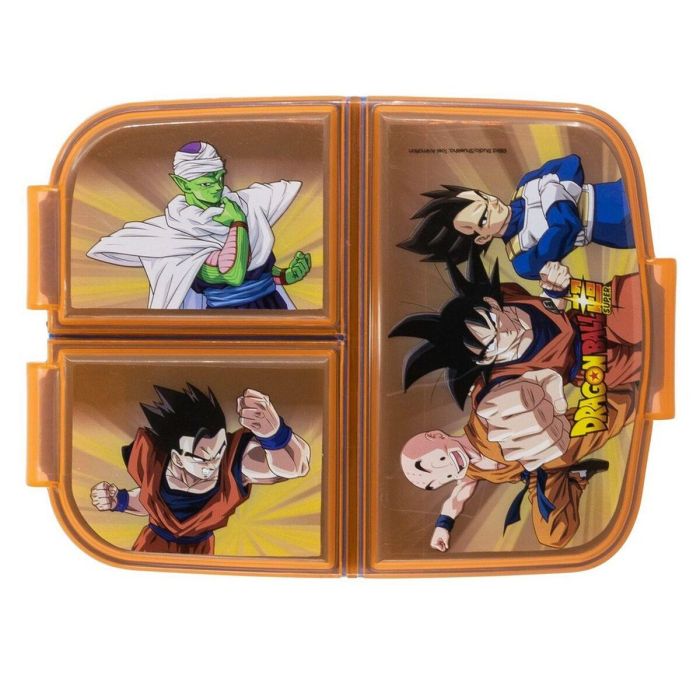 Sandwichera dragon ball con multiples compartimentos 22x15x8.50 cm 3