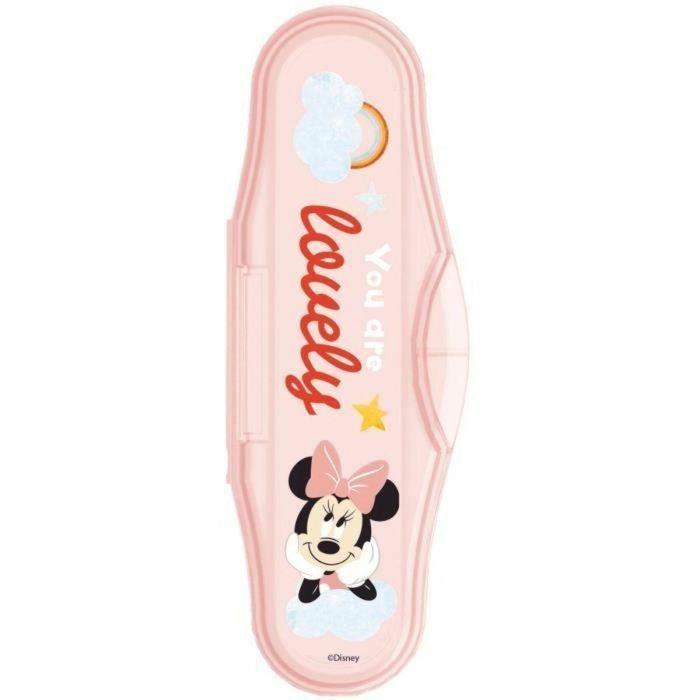 Pack comida THERMOBABY MINNIE 1ª edad - 1 mordisqueador + 1 bol + 1 taza con asa + 2 cucharas 3