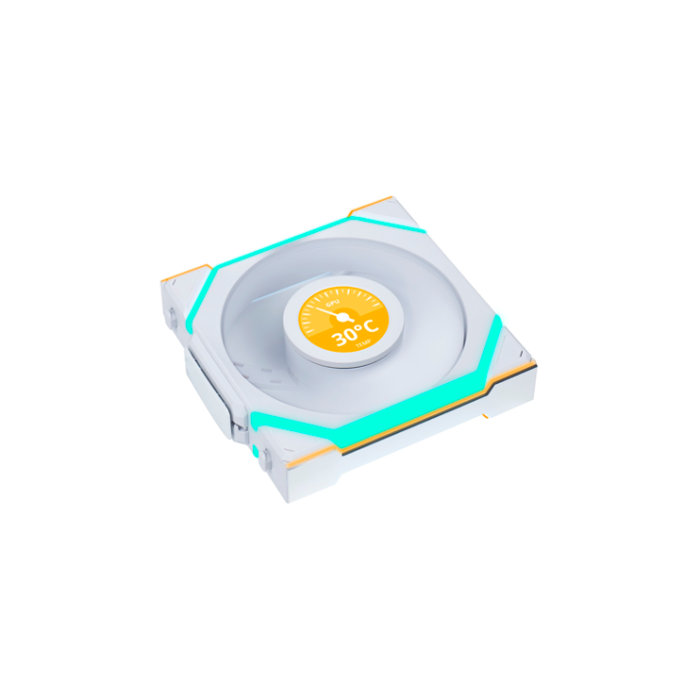 LIAN LI Ventilador para PC UNI FAN SL120 Wireless ARGB Blanco - 120mm, Control Inalámbrico 2.4GHz, 40 LEDs, FDB, hasta 2000 RPM, 64 CFM, Software L-Connect 3, 1 Unidad