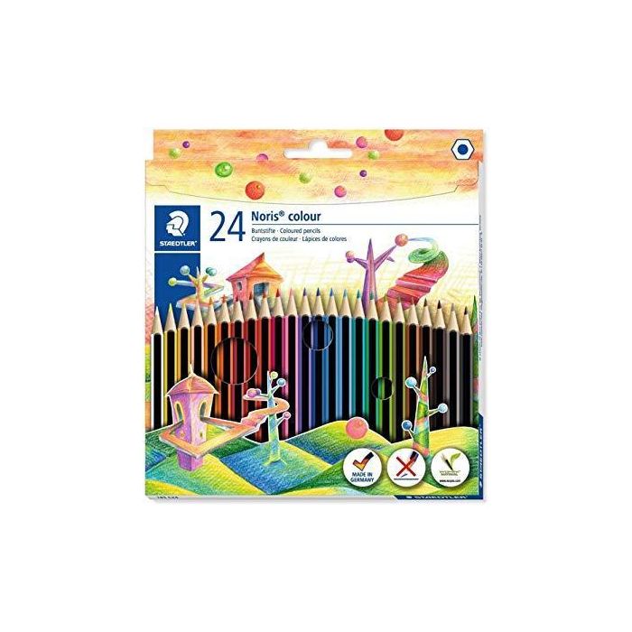 Staedtler Lápices De Colores Noris Colour Wopex Ecológico Surtidos Estuche 24 Ud Staedtler Lápices De Colores Noris Colour Wopex Ecológico Surtidos Estuche 24 Ud
