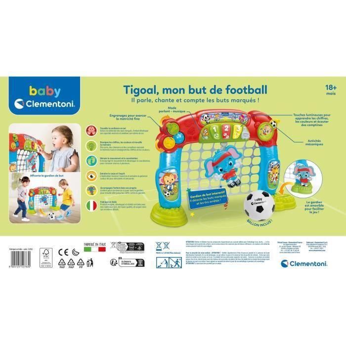 Baby Clementoni - Tigoal, mi portería de fútbol - Made in Italy 2 Baby Clementoni - Tigoal, mi portería de fútbol - Made in Italy 2
