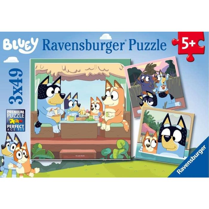 Ravensburger Puzzle Bluey 3x49 Piezas 1