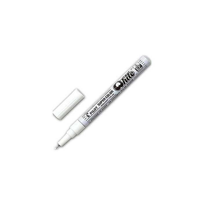 Pilot Marcador Permanente Desechable Blanco Extrafino (12 Unidades) (12 Unidades)