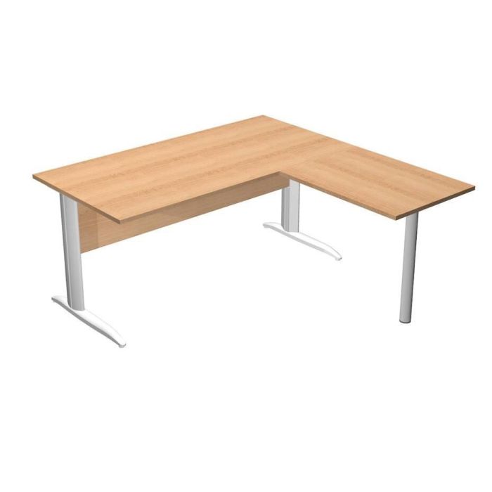 Artexport Mesa de Escritorio Presto con Patas de Metal y Ala Lateral, Tablero de Haya 160x79x60 cm Artexport Mesa de Escritorio Presto con Patas de Metal y Ala Lateral, Tablero de Haya 160x79x60 cm