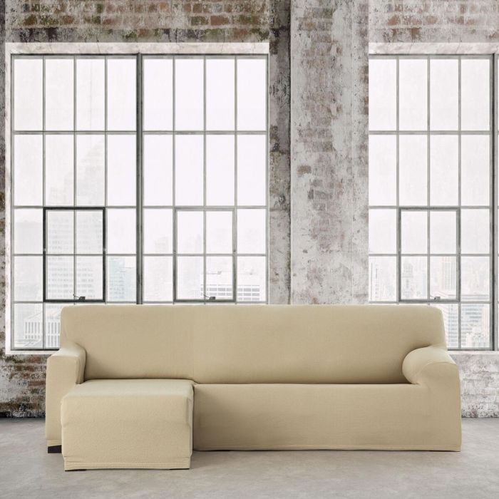 Funda para chaise longue de brazo corto izquierdo Eysa BRONX Beige 110 x 110 x 310 cm 2