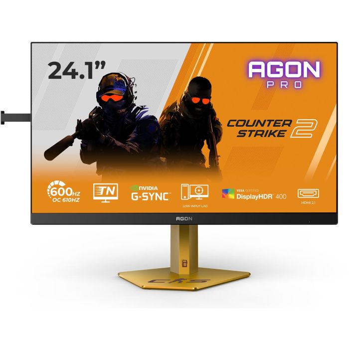 AOC Agon Pro CS24A - 24 Zoll Full HD Gaming, 610Hz 0,5ms gtg, G-Sync,HDR400 (1920x1080, 2x HDMI 2.1, DP 1.4, USB Hub) schwarz-rot-orange 0 AOC Agon Pro CS24A - 24 Zoll Full HD Gaming, 610Hz 0,5ms gtg, G-Sync,HDR400 (1920x1080, 2x HDMI 2.1, DP 1.4, USB Hub) schwarz-rot-orange 0