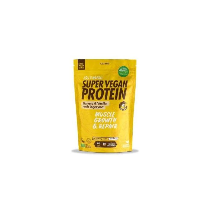 Super Vegan Protein Fitness Platano-Vainilla 350Gr Super Vegan Protein Fitness Platano-Vainilla 350Gr