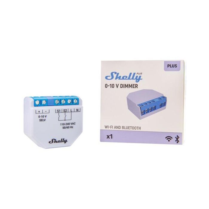 Shelly Regulador de Intensidad Dimmer 0-10V Empotrable Inalámbrico 8