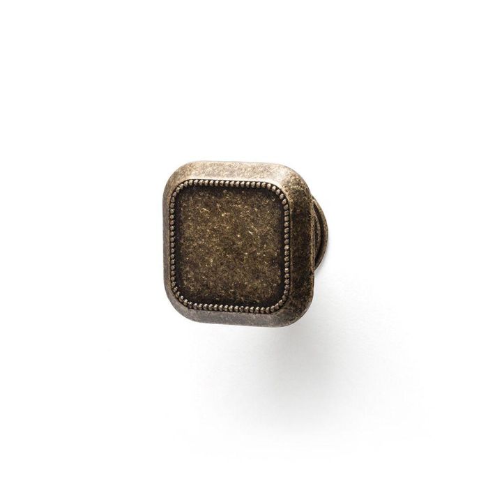 Rei Pomo Mueble Metálico Acabado Cuero Viejo Mod. 3120 Blister 4 Unidades 30x30mm Rei Pomo Mueble Metálico Acabado Cuero Viejo Mod. 3120 Blister 4 Unidades 30x30mm