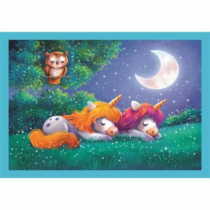 Clementoni 8005125217403 Puzzle 4 en 1 Un Día con Unicornios 5