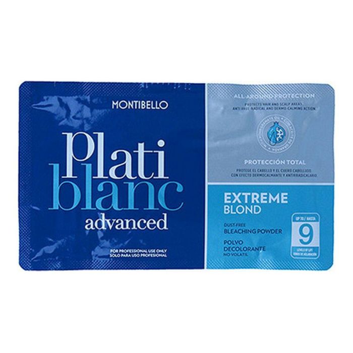 Montibello Platiblanc Advanced Extra Blond Decolorante 30 Ml (1u) Polvo No Volátil Decolora Intensamente Hasta 9 Tonos