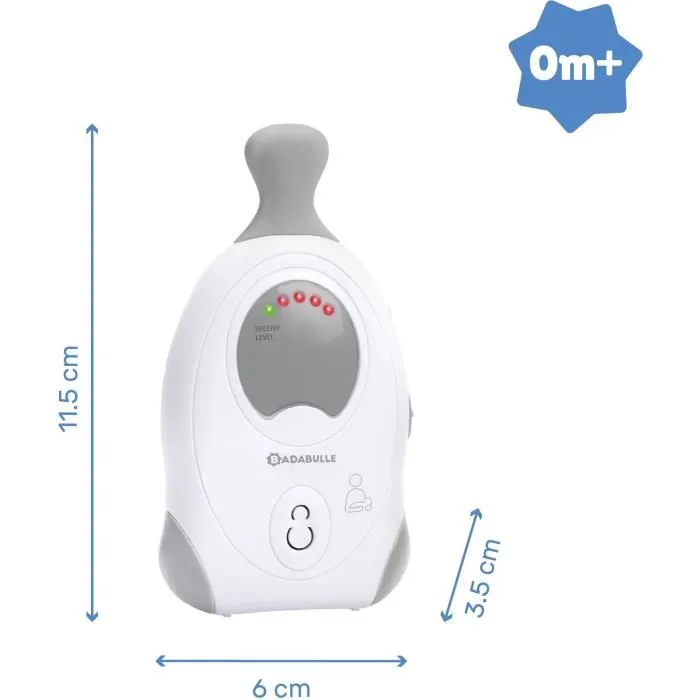 Badabulle Vigilabebés Babyphone Online 300m + con Alcance Amplio y Funciones Esenciales 4