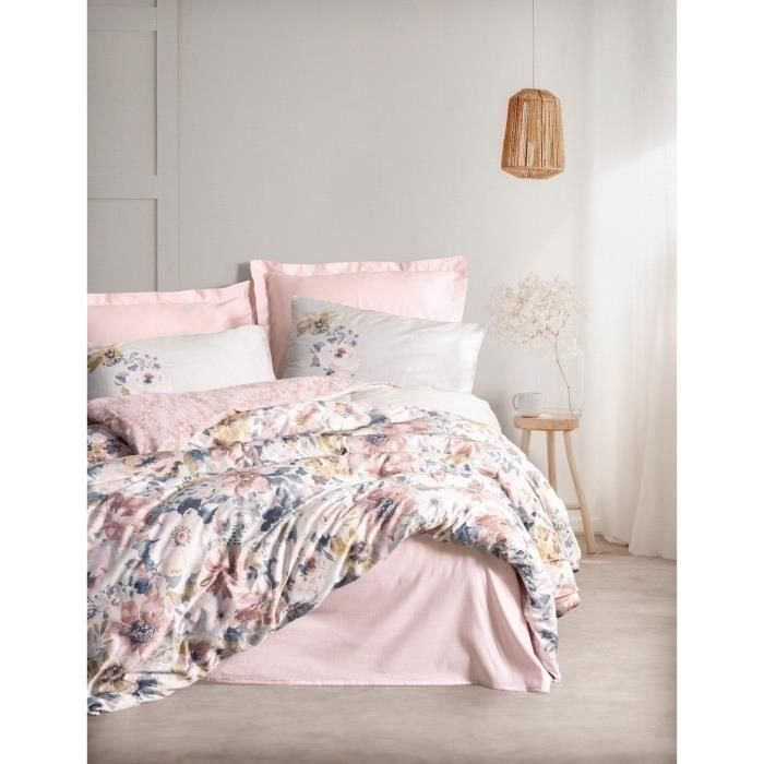 ASI8684282419730 Juego de Cama Algodón Satén - 1 Funda Nórdica 220x240 cm + 2 Fundas Almohada 60x60 cm - Color Polvo ASI8684282419730 Juego de Cama Algodón Satén - 1 Funda Nórdica 220x240 cm + 2 Fundas Almohada 60x60 cm - Color Polvo
