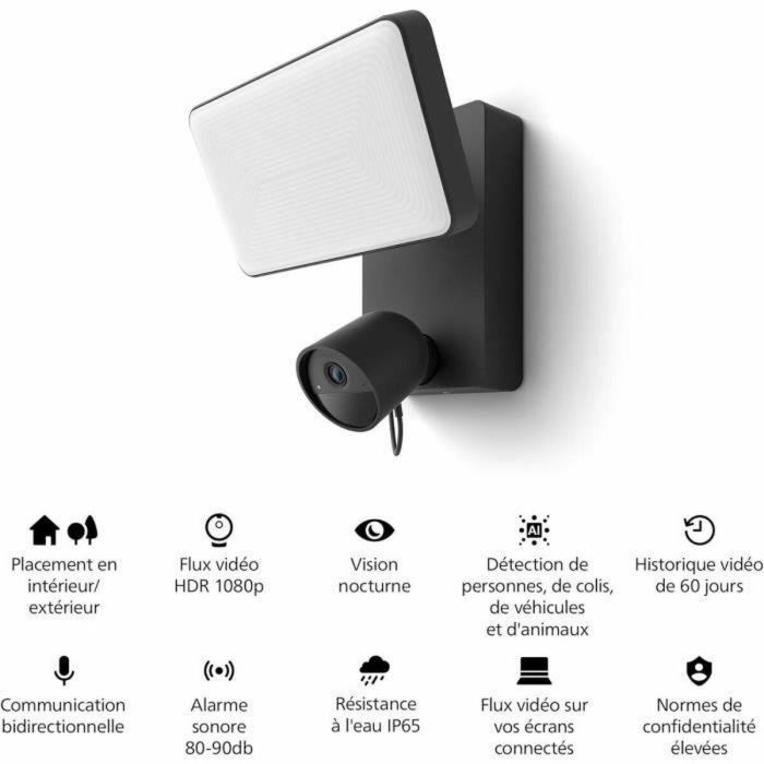 Cámara de vigilancia simulada Philips Hue Secure Flood Light 4