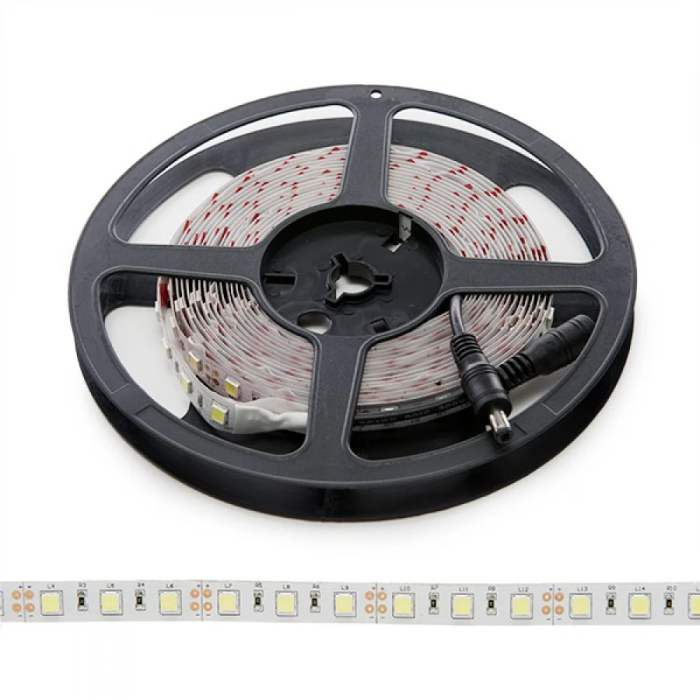 Tira de 300 LEDs 60W 14100Lm 2700K SMD5252 12VDC IP20 x5M 50.000H WM-5252-300-WW Blanco Cálido 1