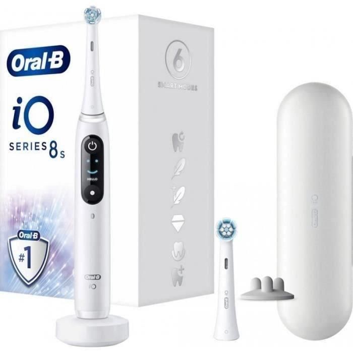 Cepillo de dientes eléctrico - Oral-B - iO 8N - Encías sensibles - 2 cabezales - 1 estuche de viaje Cepillo de dientes eléctrico - Oral-B - iO 8N - Encías sensibles - 2 cabezales - 1 estuche de viaje