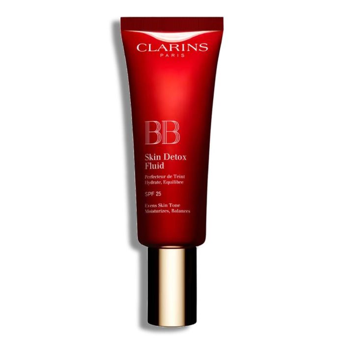 Clarins BB Skin Detox Fluid SPF25 Color 00 - Fluido Embellecedor Unifica, Hidrata y Protege la Piel con Luminosidad