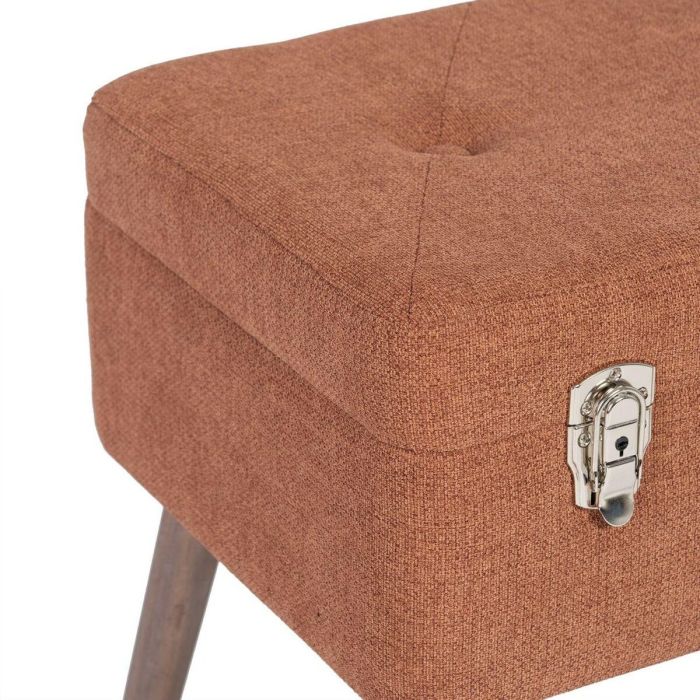 Baúl 50 x 35 x 45 cm Tejido Sintético Madera 5 Baúl 50 x 35 x 45 cm Tejido Sintético Madera 5