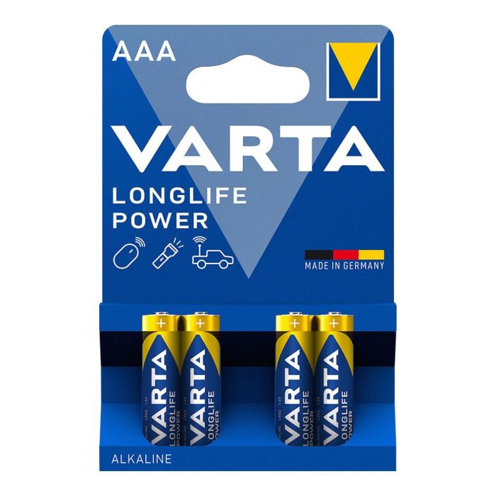 Varta Longlife Power Pila Alkalina AAA / LR03 Blister 4 uds. Ø10,5x44,5mm