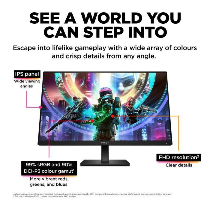 HP OMEN by HP 23.8 inch FHD 165Hz Gaming Monitor - OMEN 24 21 HP OMEN by HP 23.8 inch FHD 165Hz Gaming Monitor - OMEN 24 21