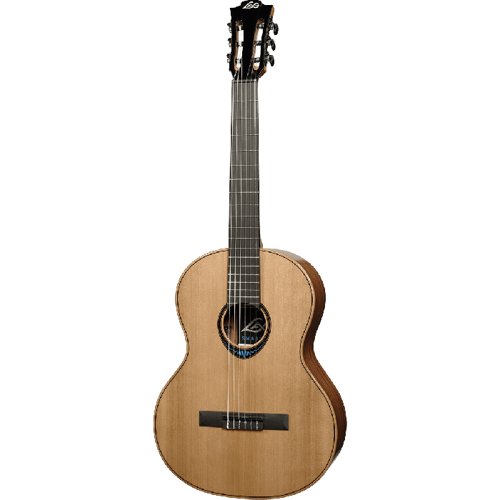 LAG Guitarra Acústica Clásica Nylon Blue Wave 2 Natural Clásica 4/4 Cedro Macizo 1