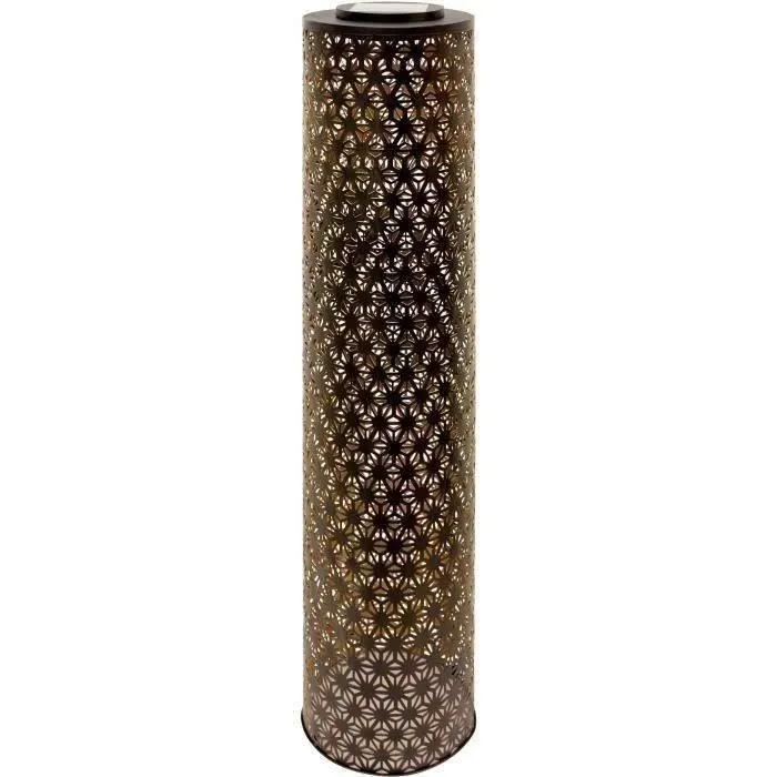 Garden Id Lámpara Solar Columna Oro-Negro Ø20 H80 cm 6-8h Luz Botón Encendido Garden Id Lámpara Solar Columna Oro-Negro Ø20 H80 cm 6-8h Luz Botón Encendido