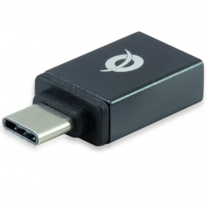 Conceptronic Kit Adaptadores USB Tipo C a USB 3.1 Gen 1 Macho/Hembra Negro OTG Carga y Sincronización de Datos 5 Gbit/s 1
