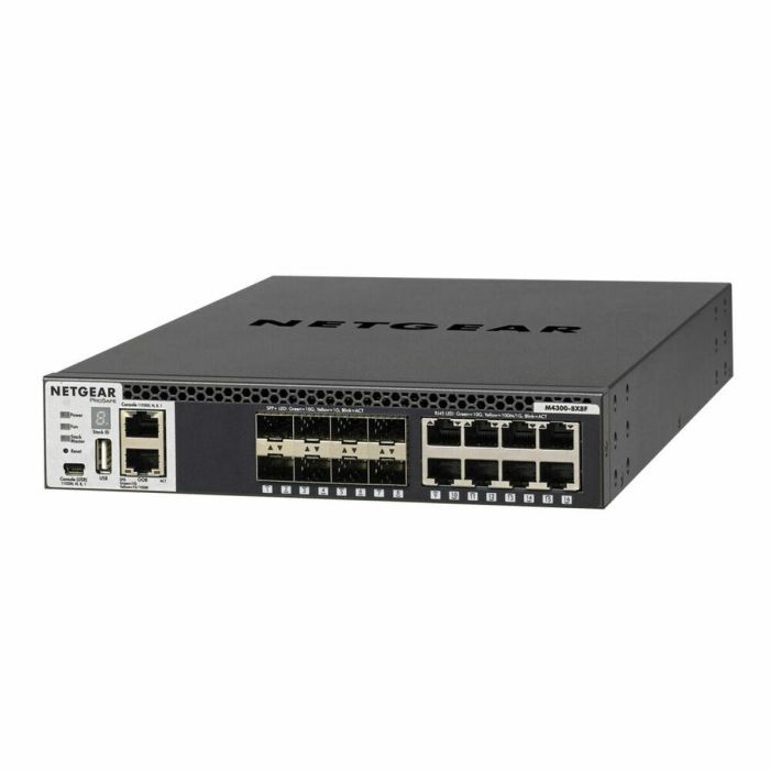 NETGEAR M4300-8X8F Switch Gestionado L3 8 Puertos 10GbE RJ45 y 8 Ranuras SFP+ Montaje Rack 1U 1