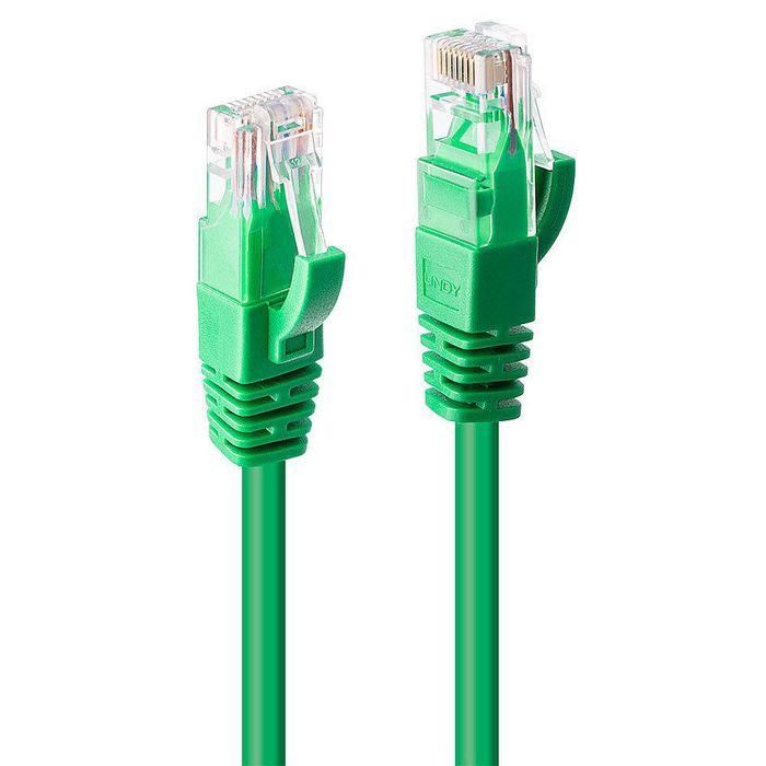 Lindy 0.5m Cat.6 U/UTP Network Cable, Green Lindy 0.5m Cat.6 U/UTP Network Cable, Green
