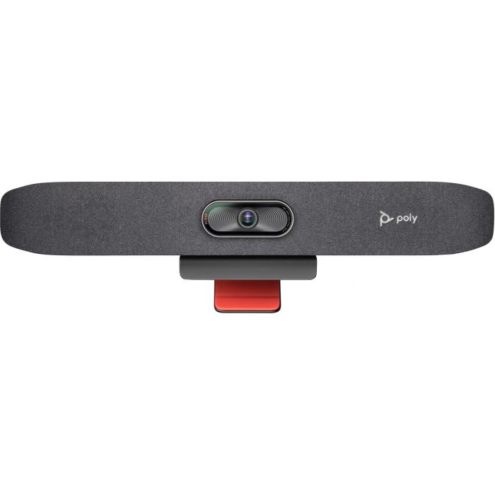 Poly Studio R30 Barra de Vídeo USB 4K Ultra HD con Zoom 5x, Micrófono y Altavoces Integrados, Wi-Fi, Bluetooth