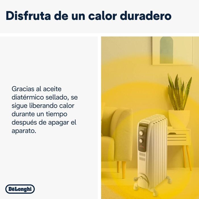 Radiador DeLonghi TRD50615 Blanco 1500 W 5 Radiador DeLonghi TRD50615 Blanco 1500 W 5