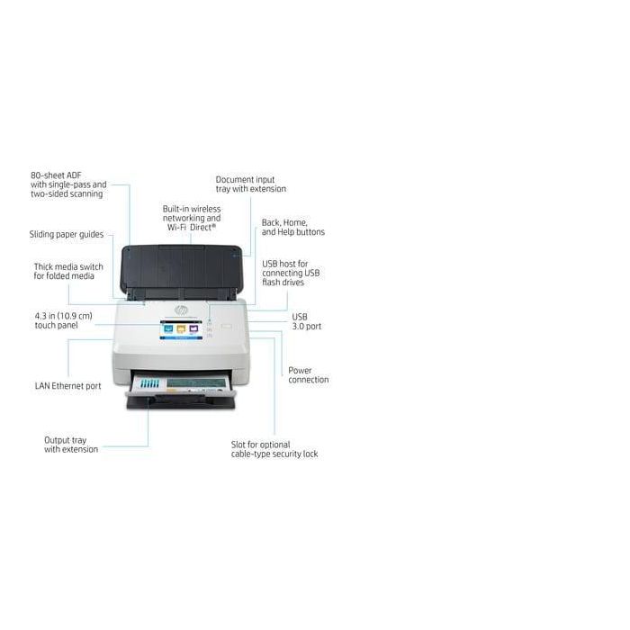 HP 90 - 264V, 50/60Hz, 2.8" Touch, 240 x 320pixels, 70dB, Ethernet, Wi-Fi, USB 3.0, 43 - 350g/m², 38W, 666MHz, 600 x 600dpi, CMOS CIS, 1GB 22 HP 90 - 264V, 50/60Hz, 2.8" Touch, 240 x 320pixels, 70dB, Ethernet, Wi-Fi, USB 3.0, 43 - 350g/m², 38W, 666MHz, 600 x 600dpi, CMOS CIS, 1GB 22