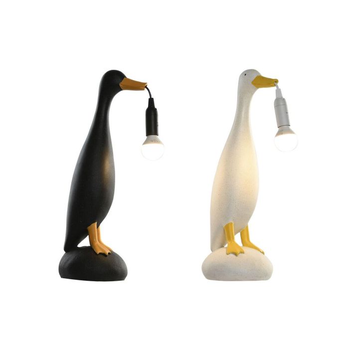 Lámpara de mesa Home ESPRIT Amarillo Blanco Negro 25 W 220 V (2 Unidades) 4 Lámpara de mesa Home ESPRIT Amarillo Blanco Negro 25 W 220 V (2 Unidades) 4