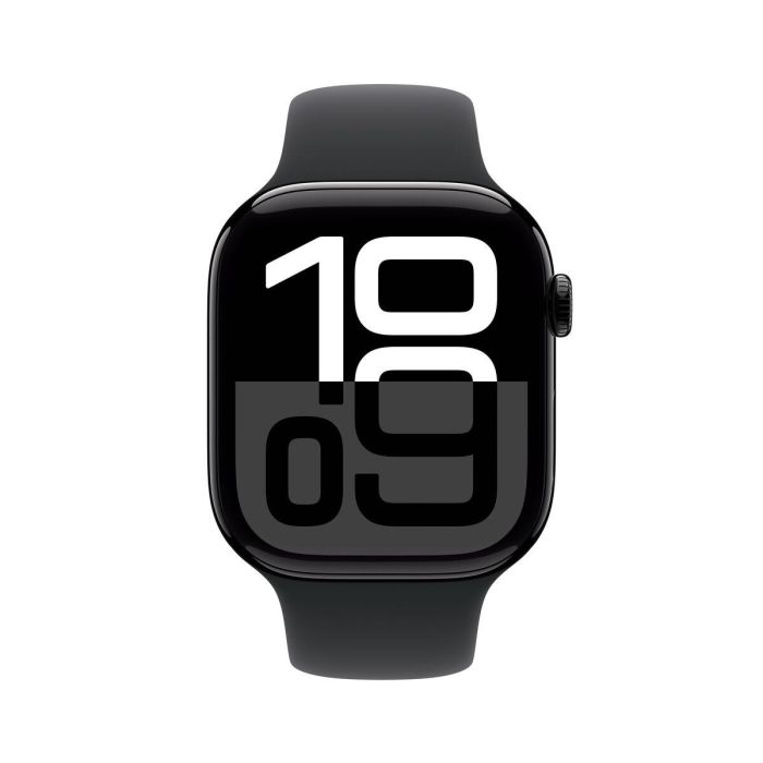Apple MWWQ3QL/A Watch Series 10 GPS 46mm Smartwatch Pantalla Grande Caja Aluminio Negro Azabache y Correa Deportiva Negra M/L 1