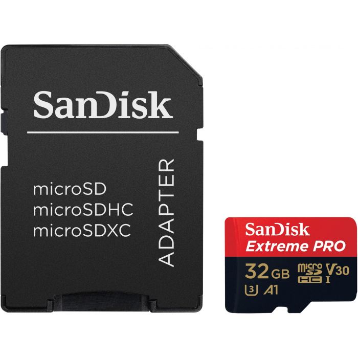 SanDisk Extreme Pro MicroSDHC 32GB 100MB/s Lectura 90MB/s Escritura U3 V30 Clase 10 + Adaptador SD 2 SanDisk Extreme Pro MicroSDHC 32GB 100MB/s Lectura 90MB/s Escritura U3 V30 Clase 10 + Adaptador SD 2