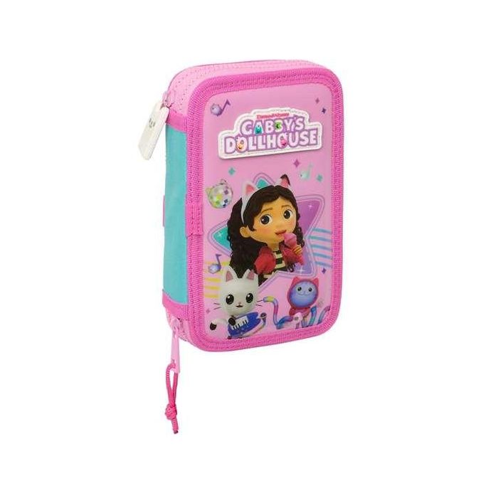 Plumier Doble Gabby's Dollhouse Party Rosa 12.5 x 19.5 x 4 cm 28 piezas 4 Plumier Doble Gabby's Dollhouse Party Rosa 12.5 x 19.5 x 4 cm 28 piezas 4