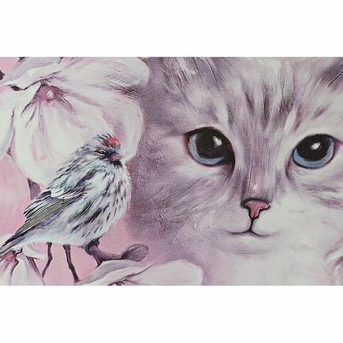 Cuadro Shabby DKD Home Decor Rosa Lila 1.8 x 70 x 50 cm (2 Unidades) 2