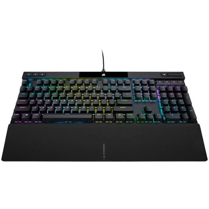 Corsair CH9109410FR Teclado mecánico gaming K70 RGB Pro retroiluminado Azerty Cherry MX Red PBT Double Shot Negro 1 Corsair CH9109410FR Teclado mecánico gaming K70 RGB Pro retroiluminado Azerty Cherry MX Red PBT Double Shot Negro 1
