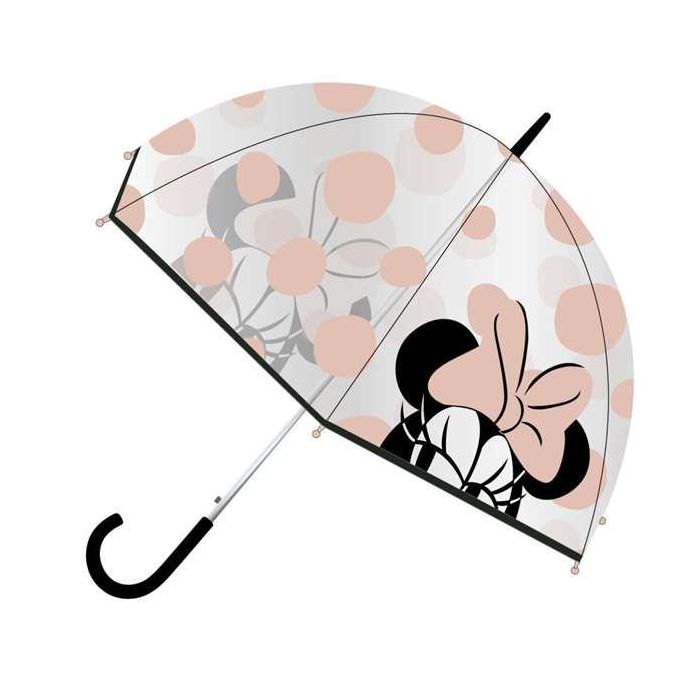 Paraguas adulto manual burbuja minnie 89 cm diámetro Paraguas adulto manual burbuja minnie 89 cm diámetro