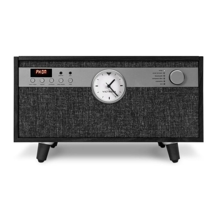 Victrola Tocadiscos Century con reloj Negro 20 Victrola Tocadiscos Century con reloj Negro 20