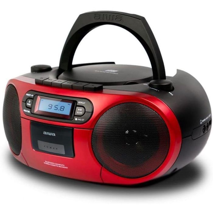 Radio Cassette Aiwa BBTC-550RD Bluetooth 8 Radio Cassette Aiwa BBTC-550RD Bluetooth 8