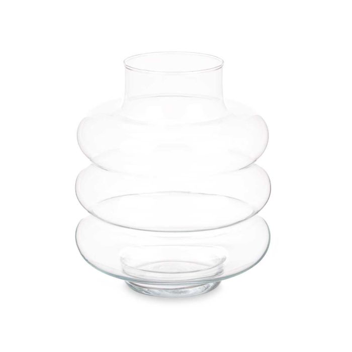 Jarrón Triple Esfera Achatada Giftdecor - Vidrio Transparente 23x26x23 cm 1 Jarrón Triple Esfera Achatada Giftdecor - Vidrio Transparente 23x26x23 cm 1