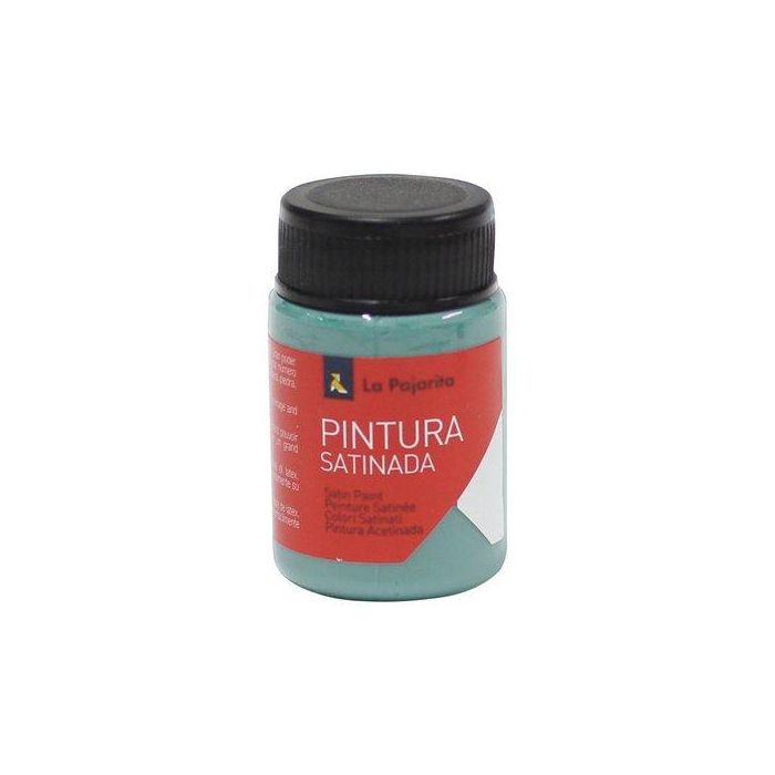 La Pajarita Témpera Escolar Satinada Bote 35 mL Verde Jade L-39 - Pintura para Manualidades