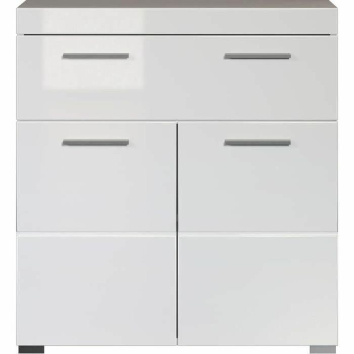 Trendteam TRE4251398913359 Mueble bajo de baño Amanda Blanco 2 puertas, 1 cajón 73x31x79 cm 4 Trendteam TRE4251398913359 Mueble bajo de baño Amanda Blanco 2 puertas, 1 cajón 73x31x79 cm 4