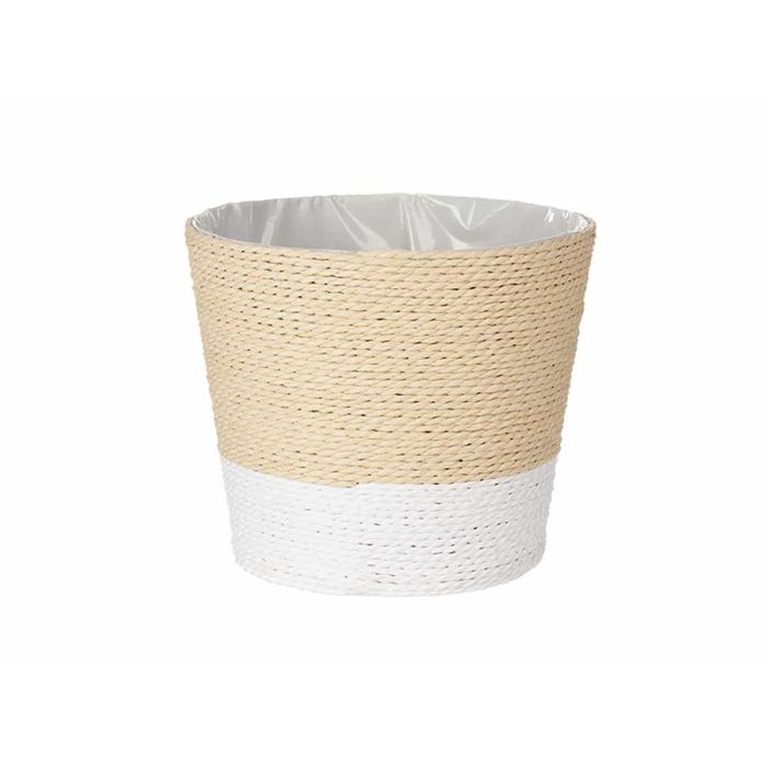 Ibergarden Macetero de Cuerda Blanco Natural 19.5 x 16.5 cm (24 Unidades) 1
