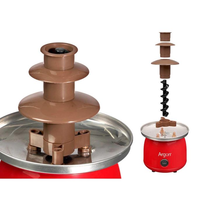 Fuente De Chocolate Roja 45W Argon 15X22CM (6 Unidades) 2 Fuente De Chocolate Roja 45W Argon 15X22CM (6 Unidades) 2