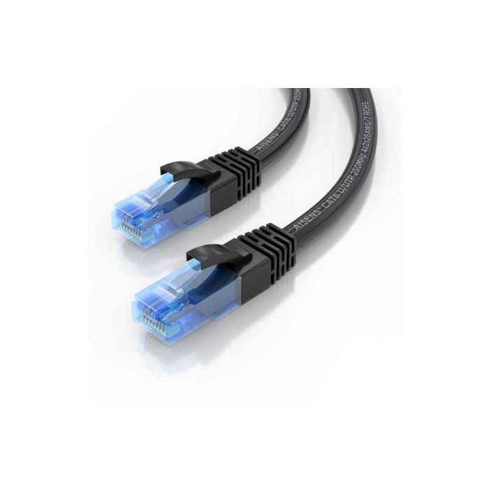 AISENS - CABLE DE RED LATIGUILLO RJ45 CAT.6 UTP AWG26 CCA, NEGRO, 1.5M 2