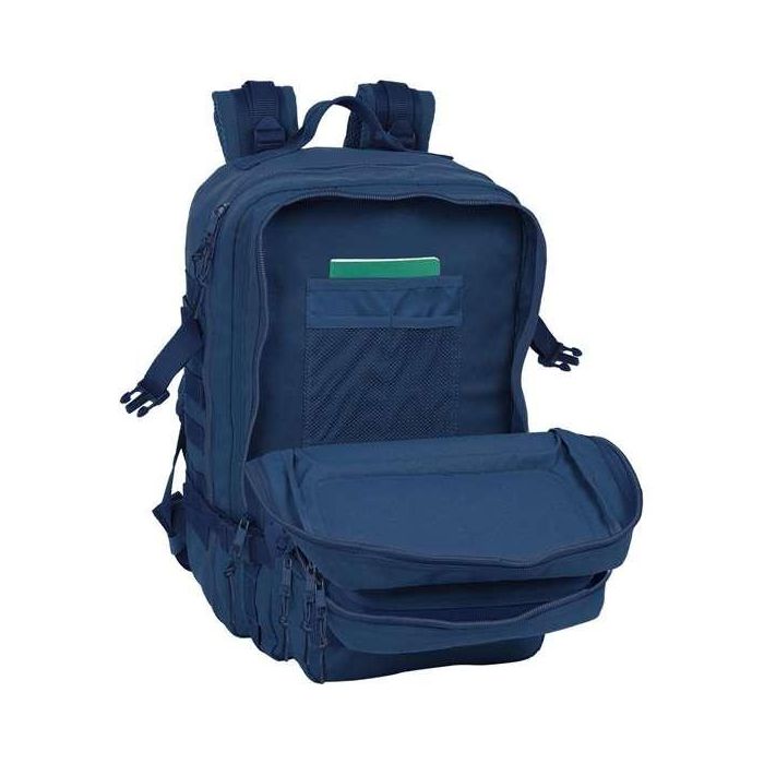 Mochila militar portatil 15,6'' safta basic "marino" 30x48x23cm 5